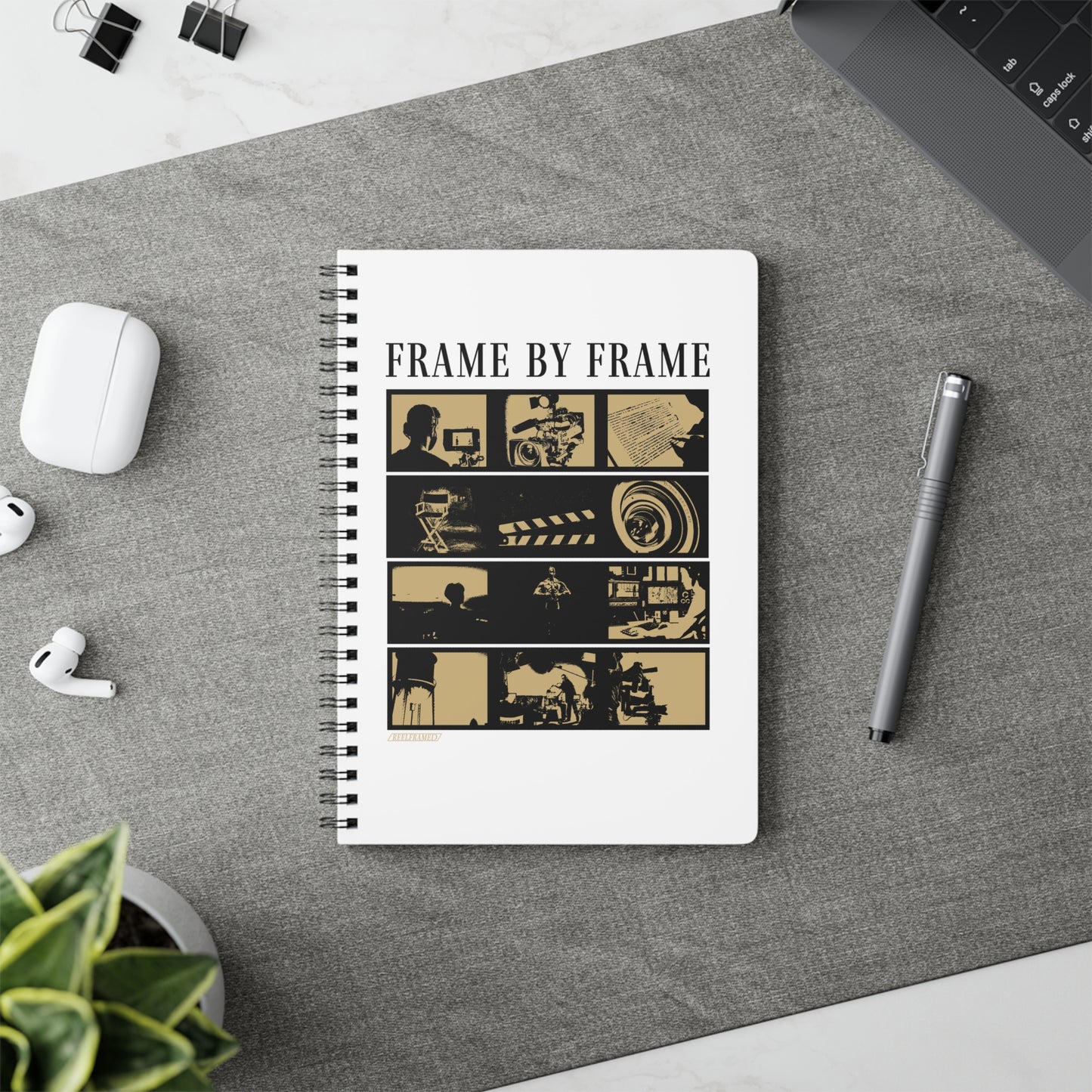 Frame by Frame Wirobound Softcover Notebook, A5