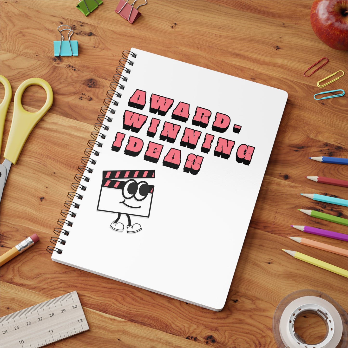 Award-winning Ideas Wirobound Softcover Notebook, A5